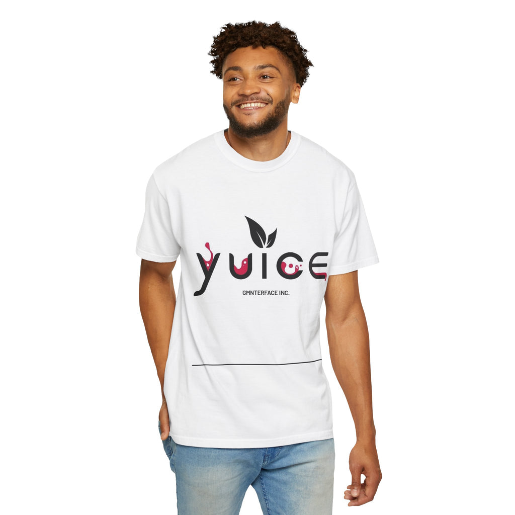 YUICE Logo T‑Shirt — Minimal Plant Logo Graphic Tee