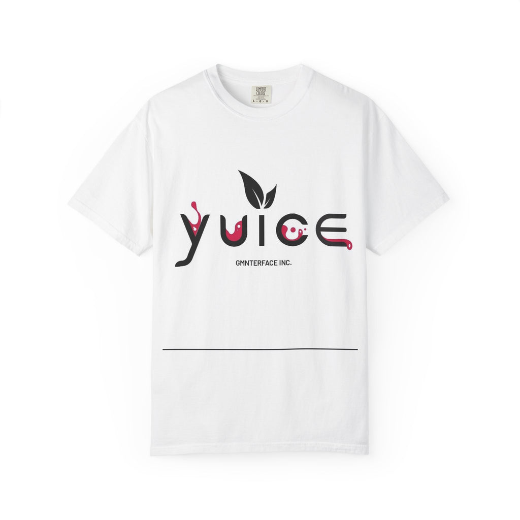 YUICE Logo T‑Shirt — Minimal Plant Logo Graphic Tee